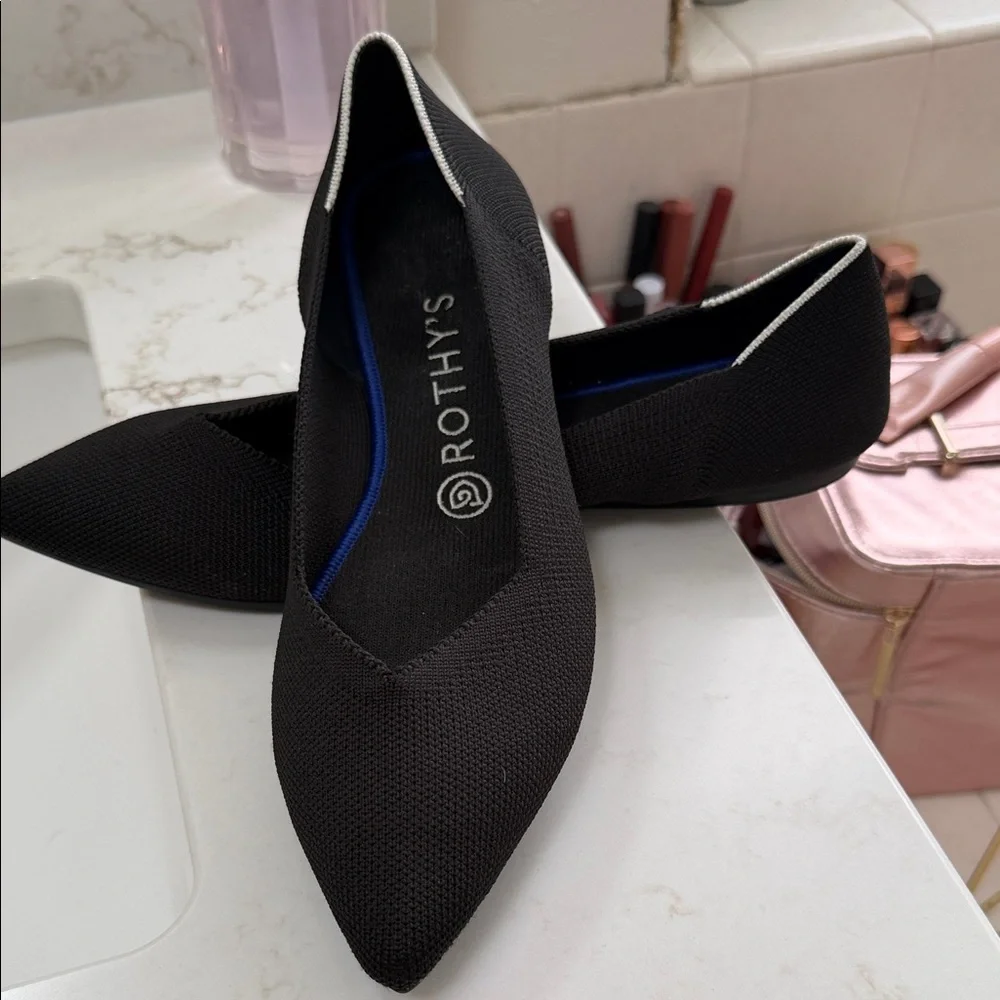 Rothy's Black and Blue Women's Flats - Picture 4 of 5